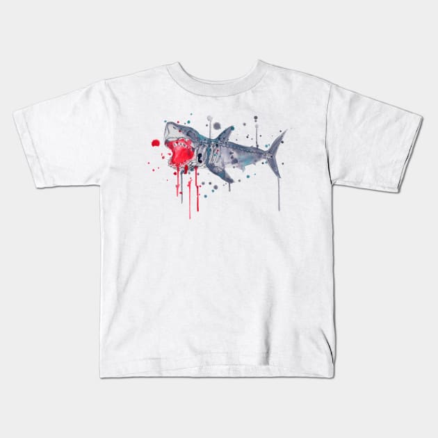 Shark Skeleton 2.0 Kids T-Shirt by LVBart